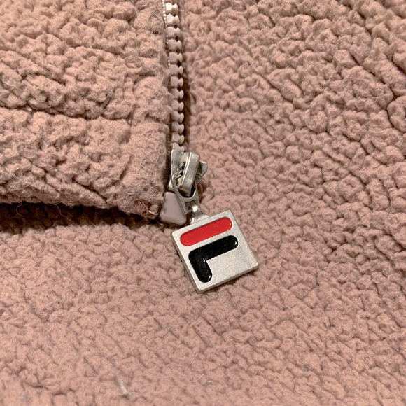 Fila Mauve Pink Sherpa Jacket - Picture 5 of 7